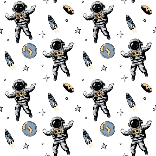 Fotobehang Kleine astronauten