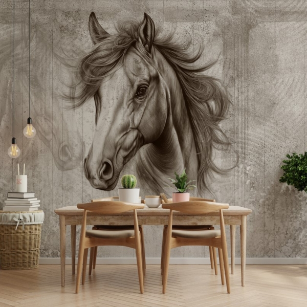 Fotobehang Majestueus Paard
