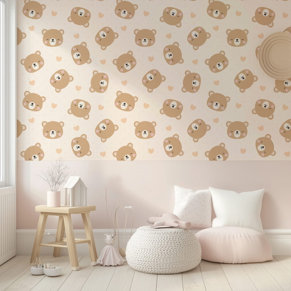 Fotobehang Schattige teddyberen