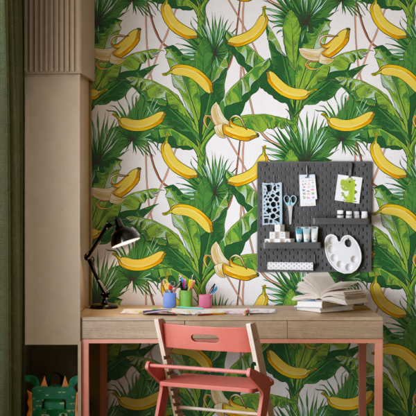 Fotobehang Een jungle vol bananen