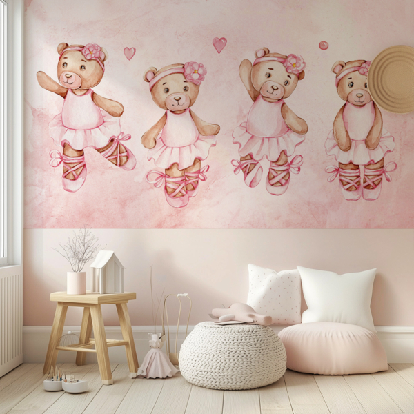 Fotobehang Zoete Beren Ballet