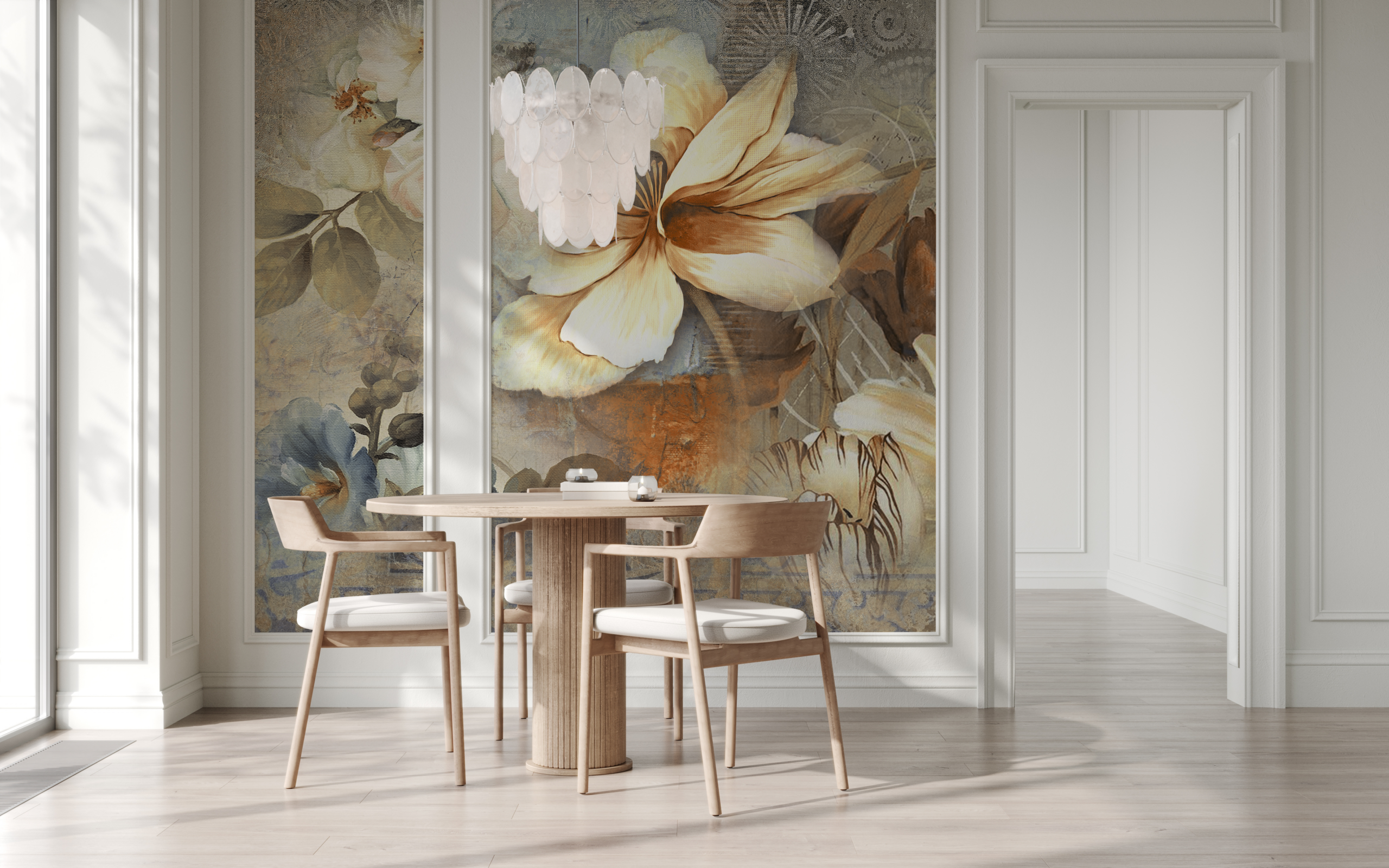 Fotobehang Bloempatina