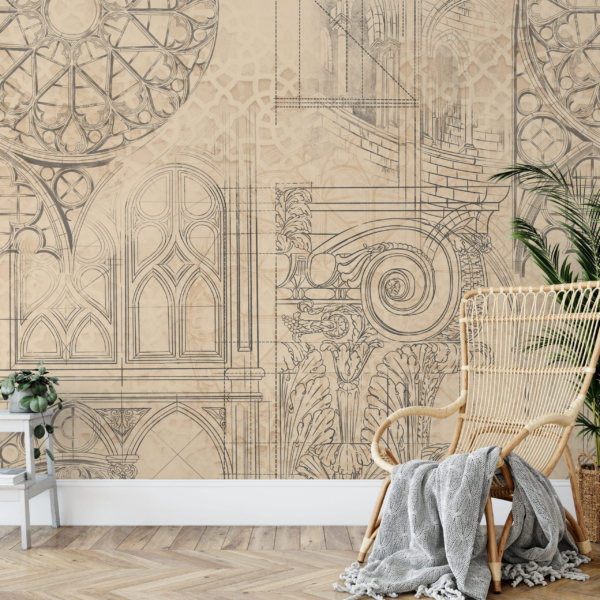 Fotobehang Architectonische harmonie