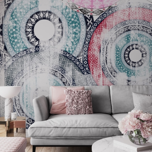 Fotobehang Patchworkpatroon