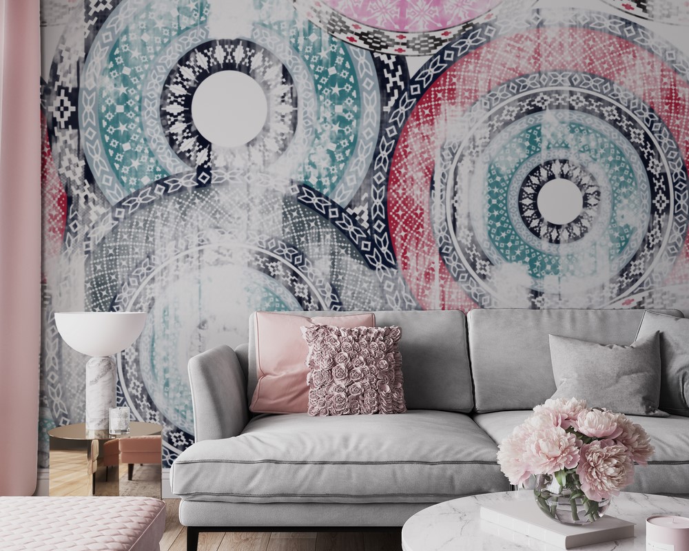 Fotobehang Patchworkpatroon