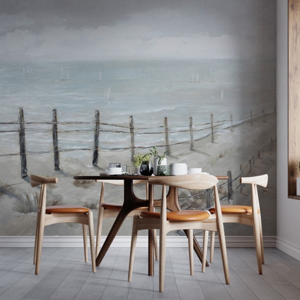 Fotobehang Duinen aan zee