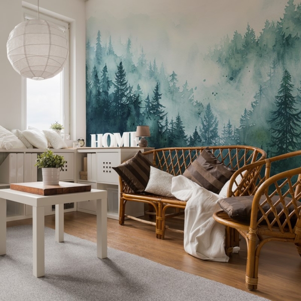 Fotobehang Bosmist