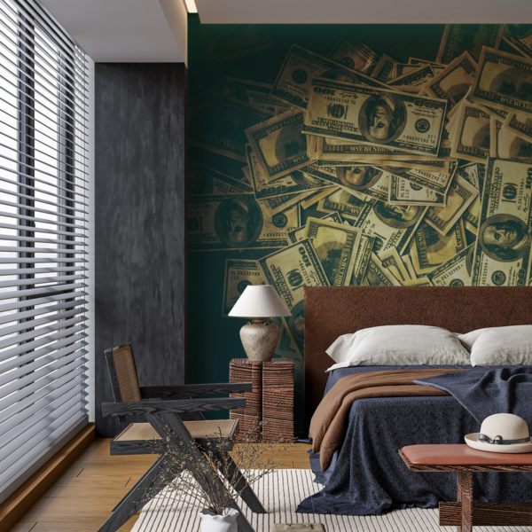 Fotobehang biljetten van 100 dollar