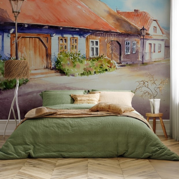 Fotobehang Plattelandshoek