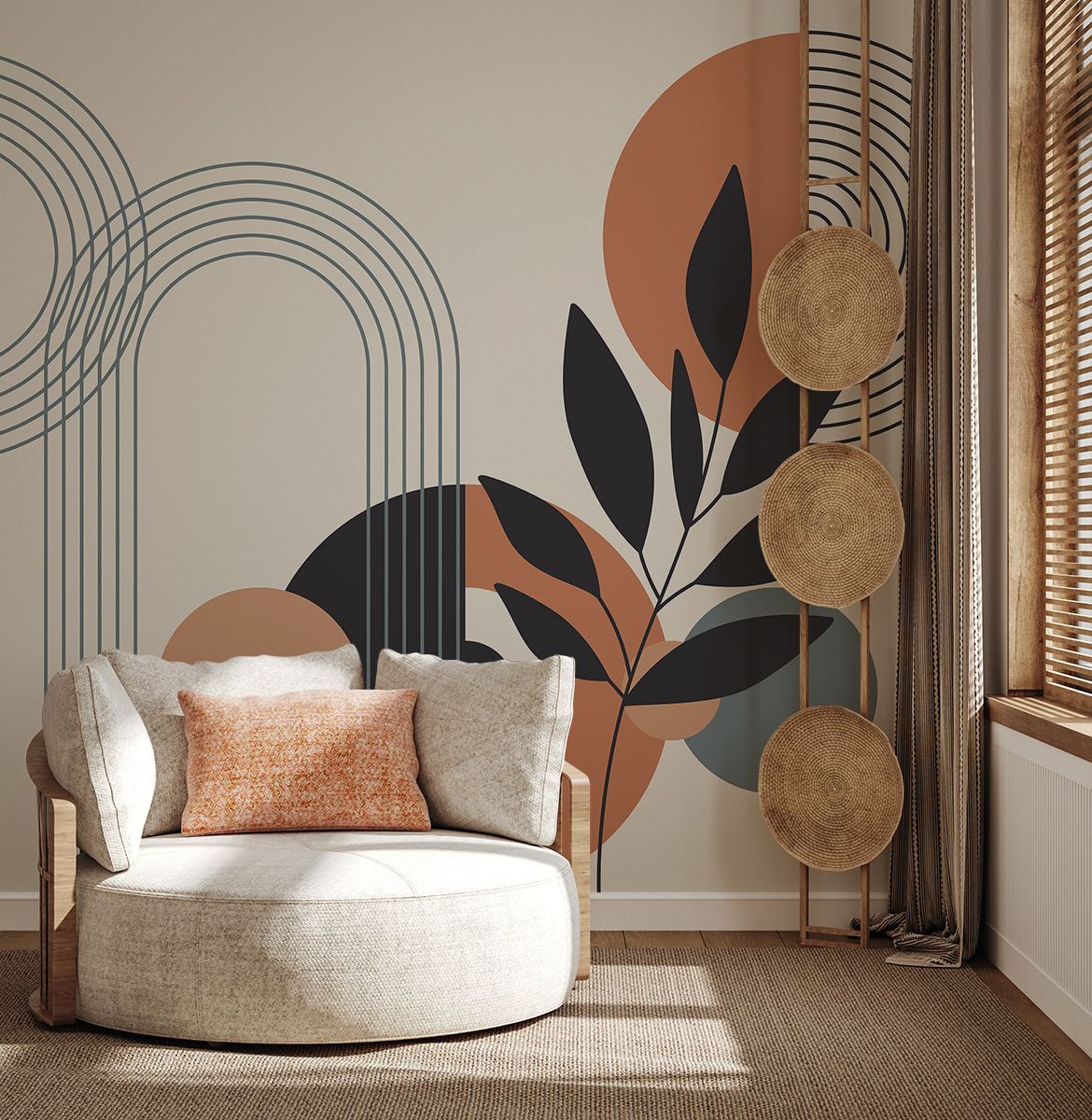 Fotobehang Geometrische tuin