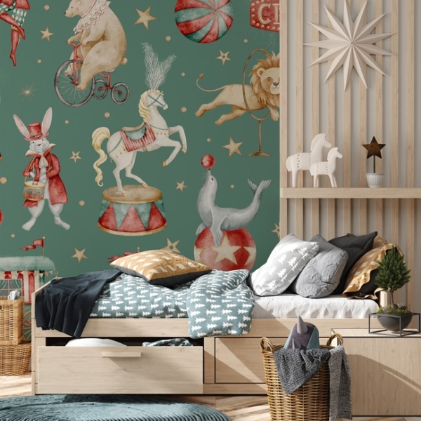 Fotobehang Circus op de Muur