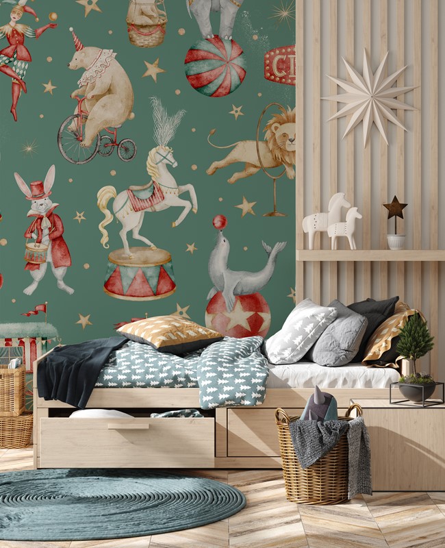 Fotobehang Circus op de Muur
