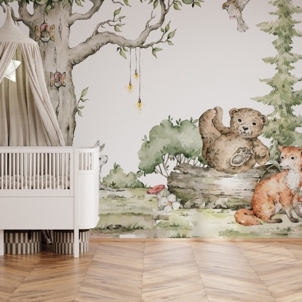 Fotobehang Ontmoeting met dieren