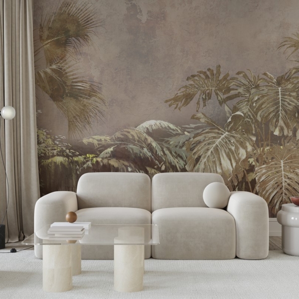 Fotobehang Monstera-bladgloed