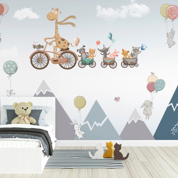 Fotobehang Het Animals on the Go-team