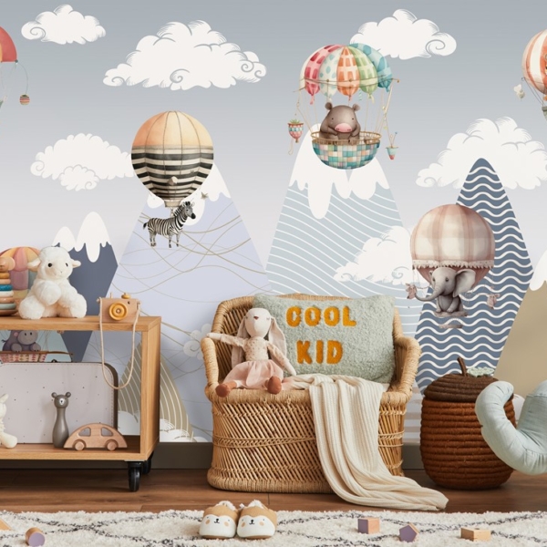 Fotobehang Dieren in ballonnen