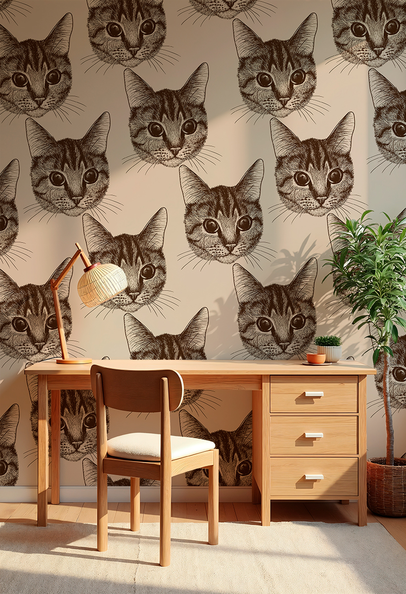 Fotobehang Kattenportretten