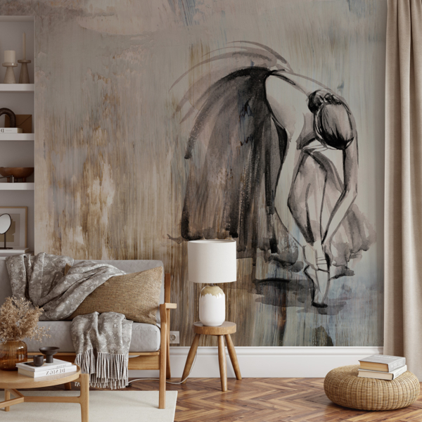 Fotobehang Regenwandeling