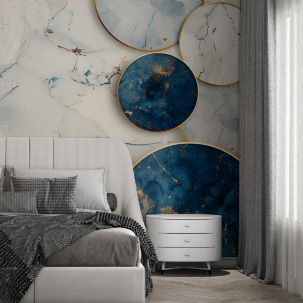 Fotobehang Elegante marmeren cirkels