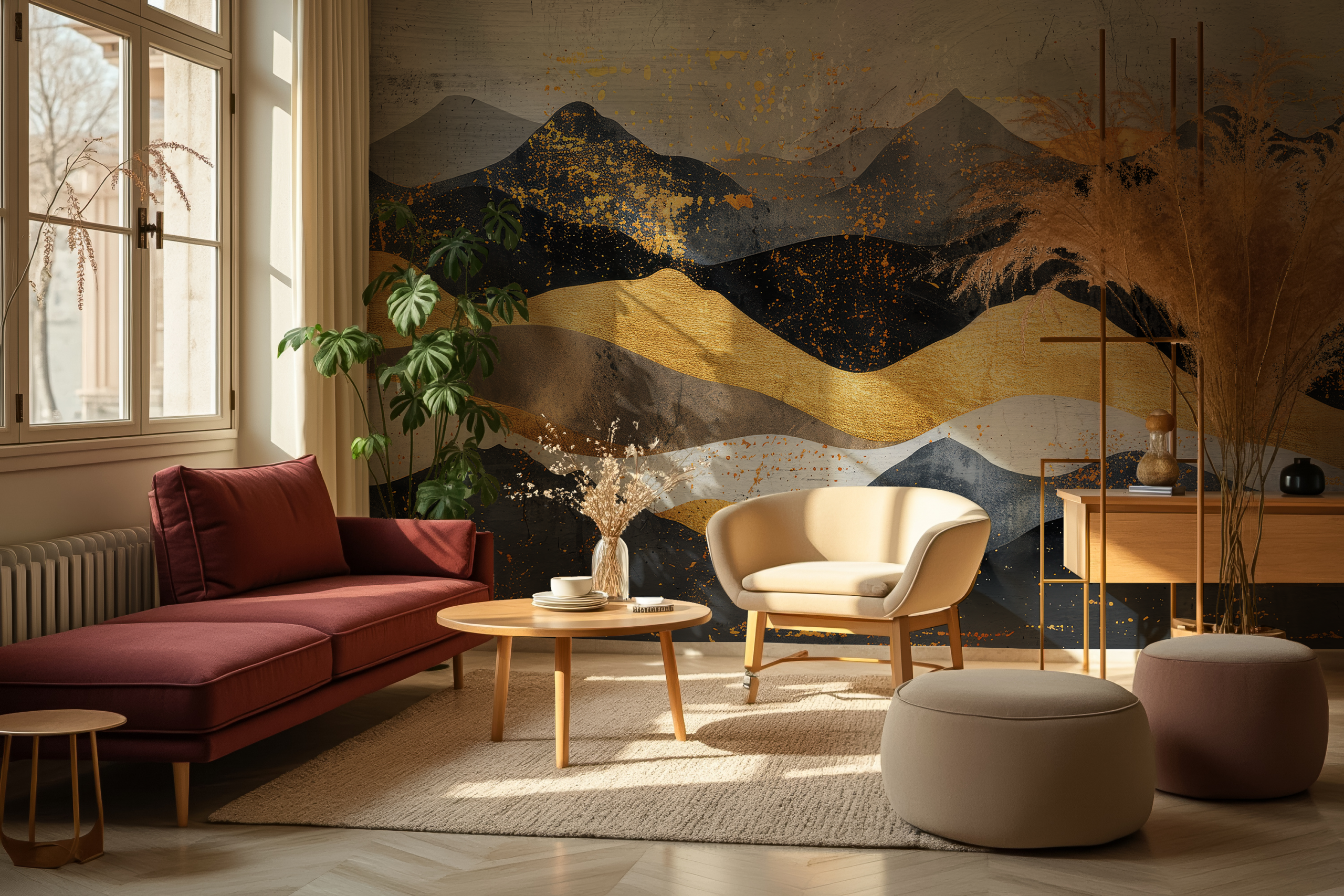 Fotobehang Modern landschap