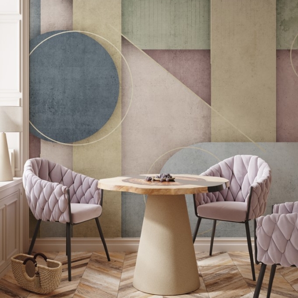 Fotobehang Kleurrijke geometrie