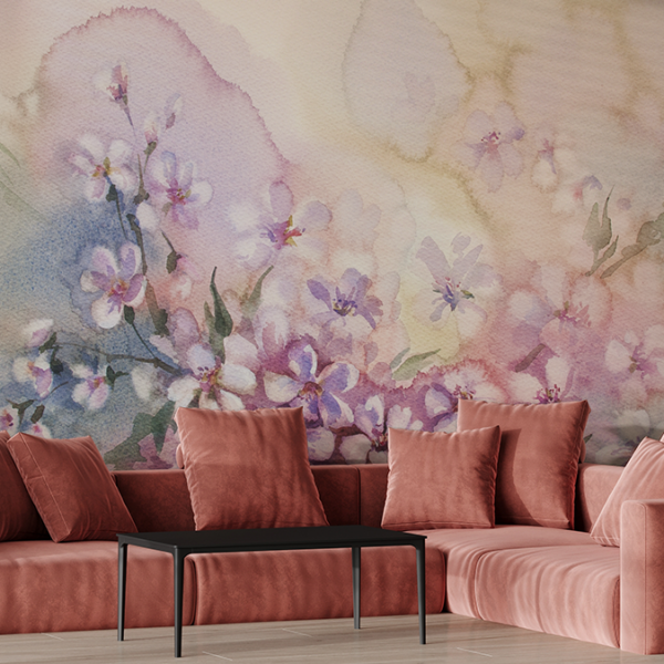 Fotobehang Pastel Bloom