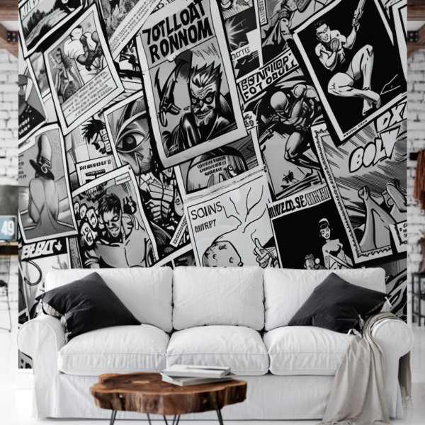 Fotobehang Grafische strip