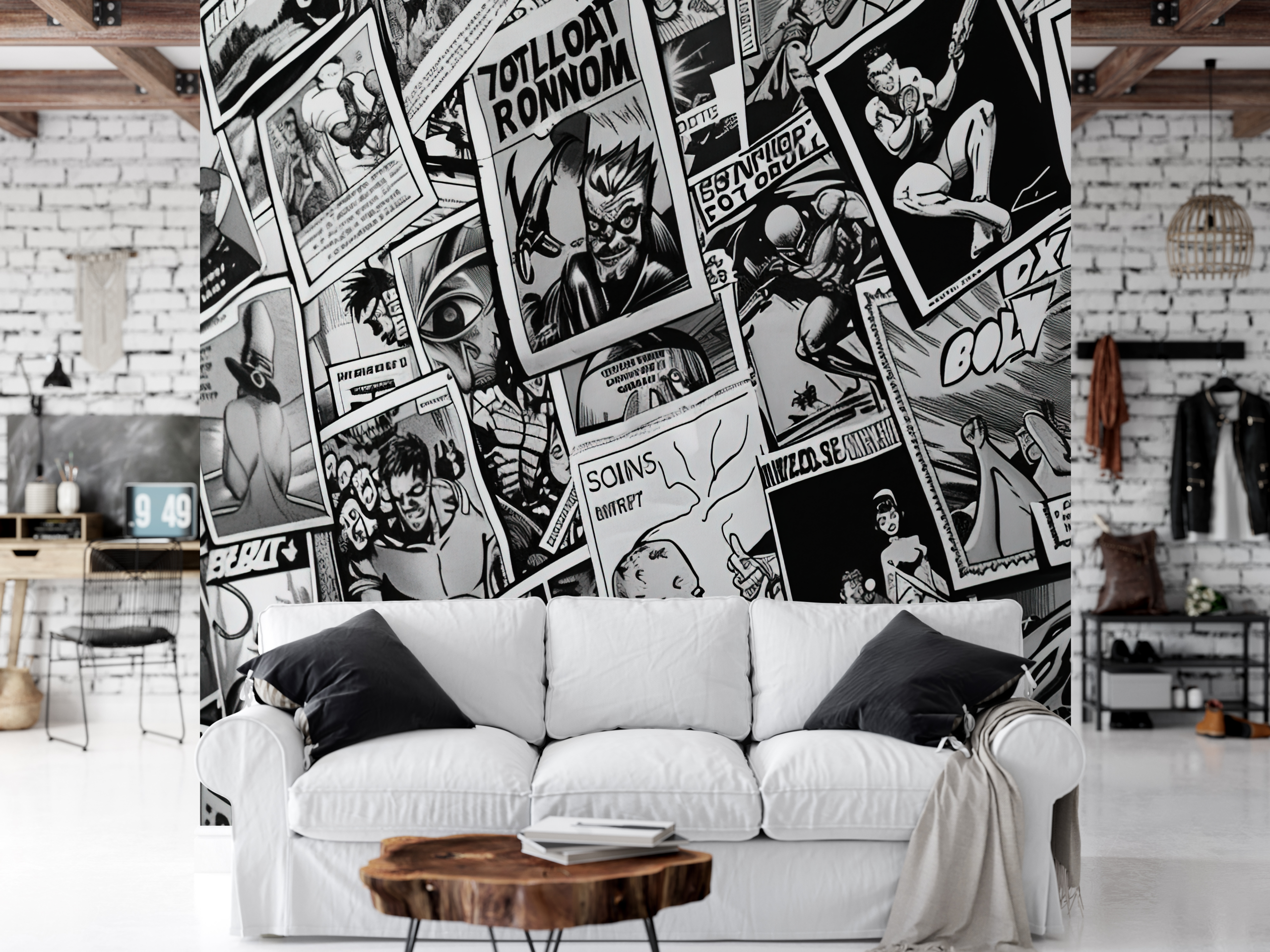 Fotobehang Grafische strip