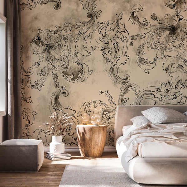 Fotobehang Shabby Chic schets
