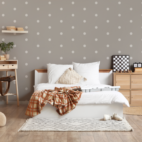 Fotobehang Boho-stijl stippen