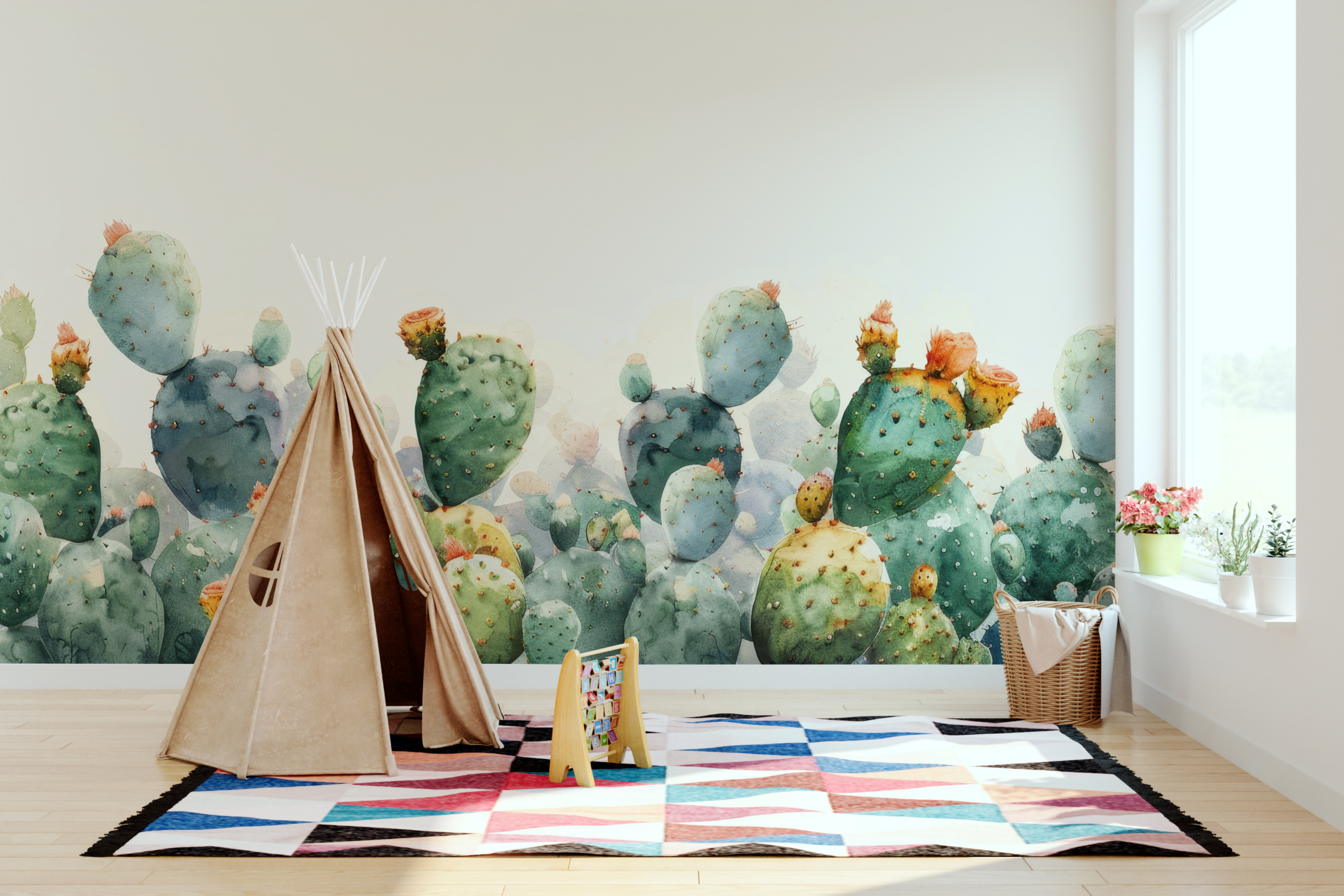 Fotobehang Cactus Land