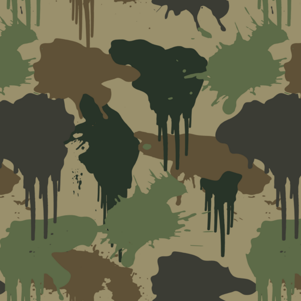 Fotobehang Camouflage met verfvlekken