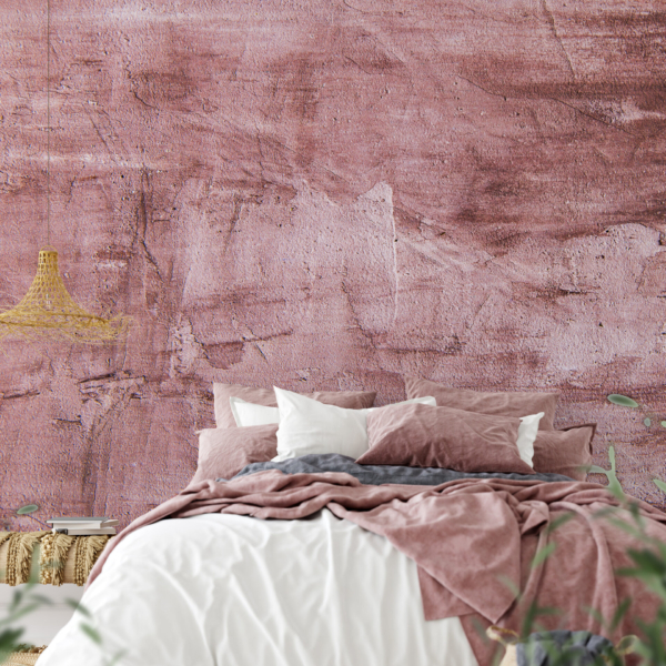 Fotobehang Roze beton