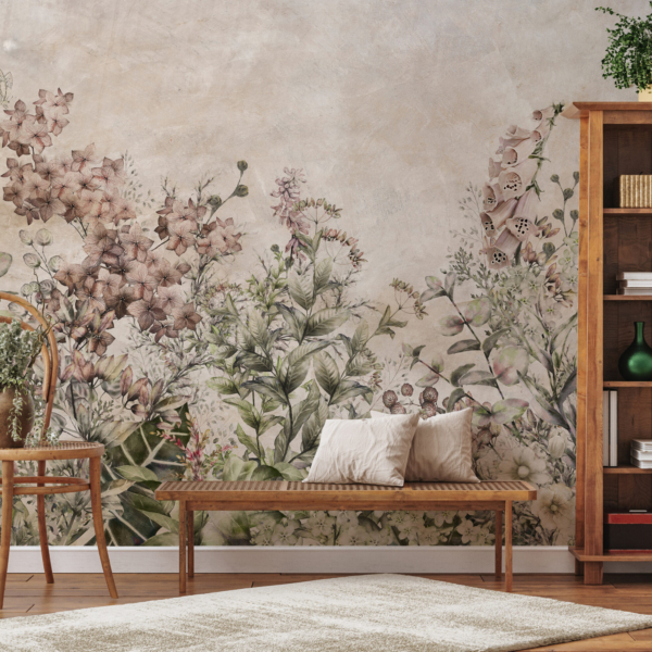 Fotobehang Wilde tuin – De kracht van bloemen aan de muur