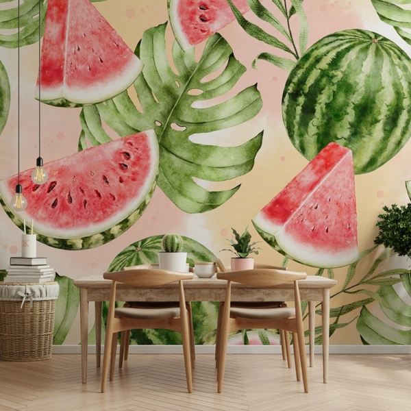 Fotobehang Watermeloenpatroon