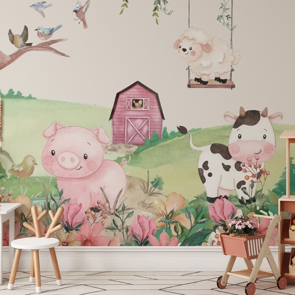 Fotobehang Boerderijavontuur