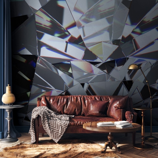 Fotobehang Diamantmozaïek
