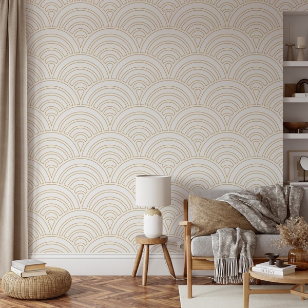 Fotobehang Geometrische bogen
