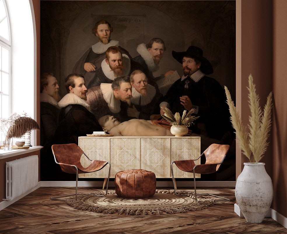 Fotobehang De anatomieles van dokter Tulp