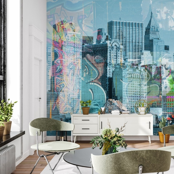 Fotobehang New Yorkse popart