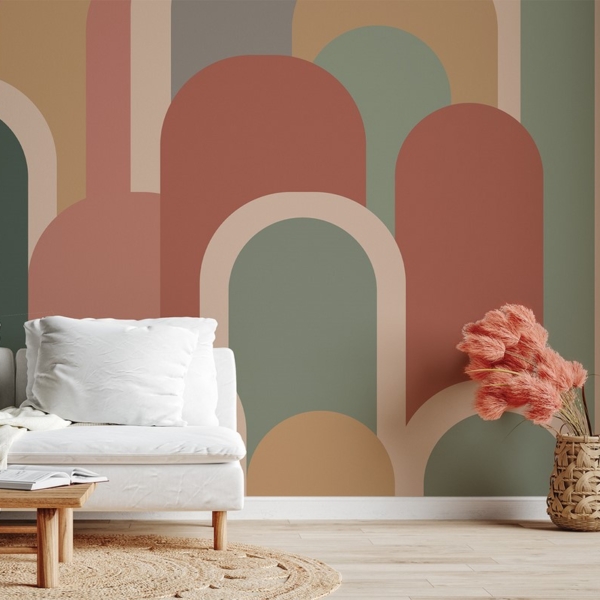 Fotobehang Pastelgeometrie