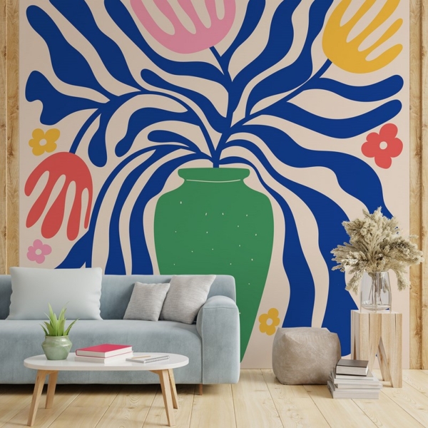 Fotobehang Pop Art Bloemen