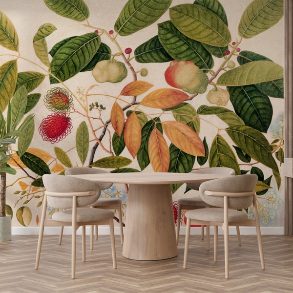 Fotobehang Rambutan en exotische vruchten