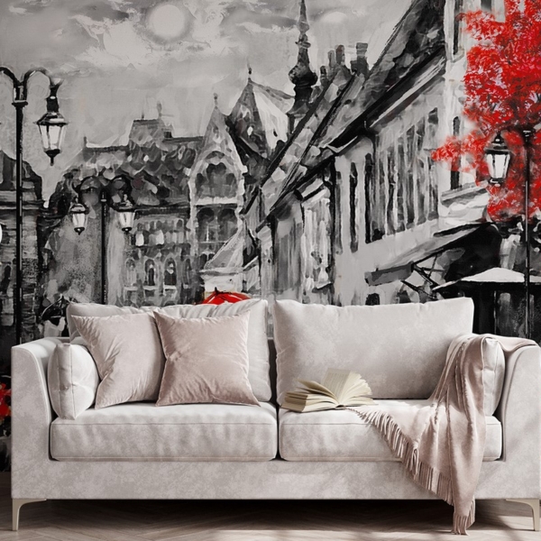Fotobehang Romantische Straat