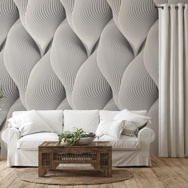 Fotobehang Uitgesneden 3D-bloemblaadjes