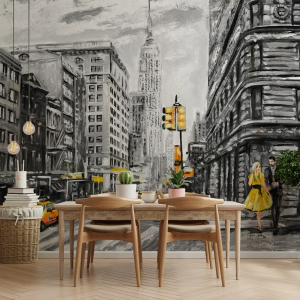 Fotobehang Straten van New York