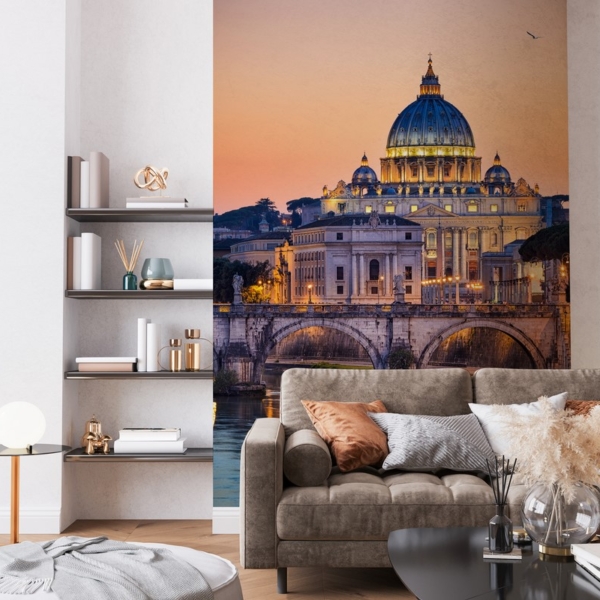 Fotobehang Vaticaan bij zonsondergang