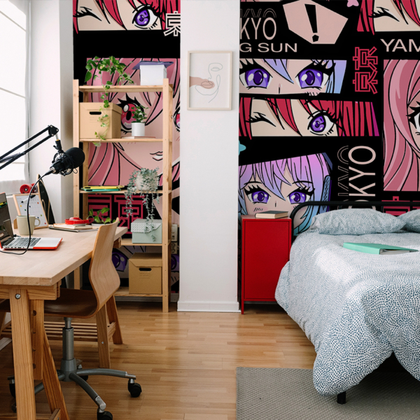 Fotobehang Anime voor een tienerkamer