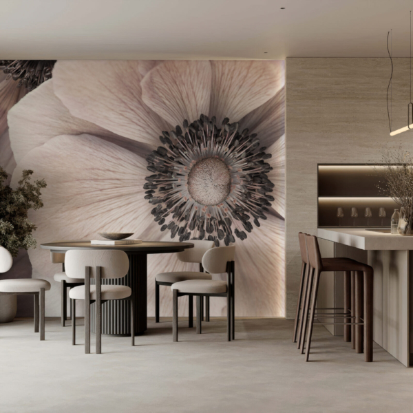 Fotobehang Het innerlijk van een bloem: de schoonheid van de natuur