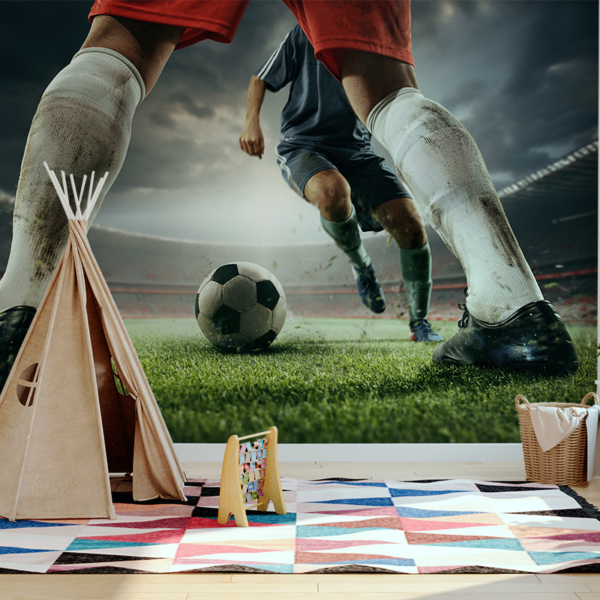 Fotobehang Voetbal in het stadion